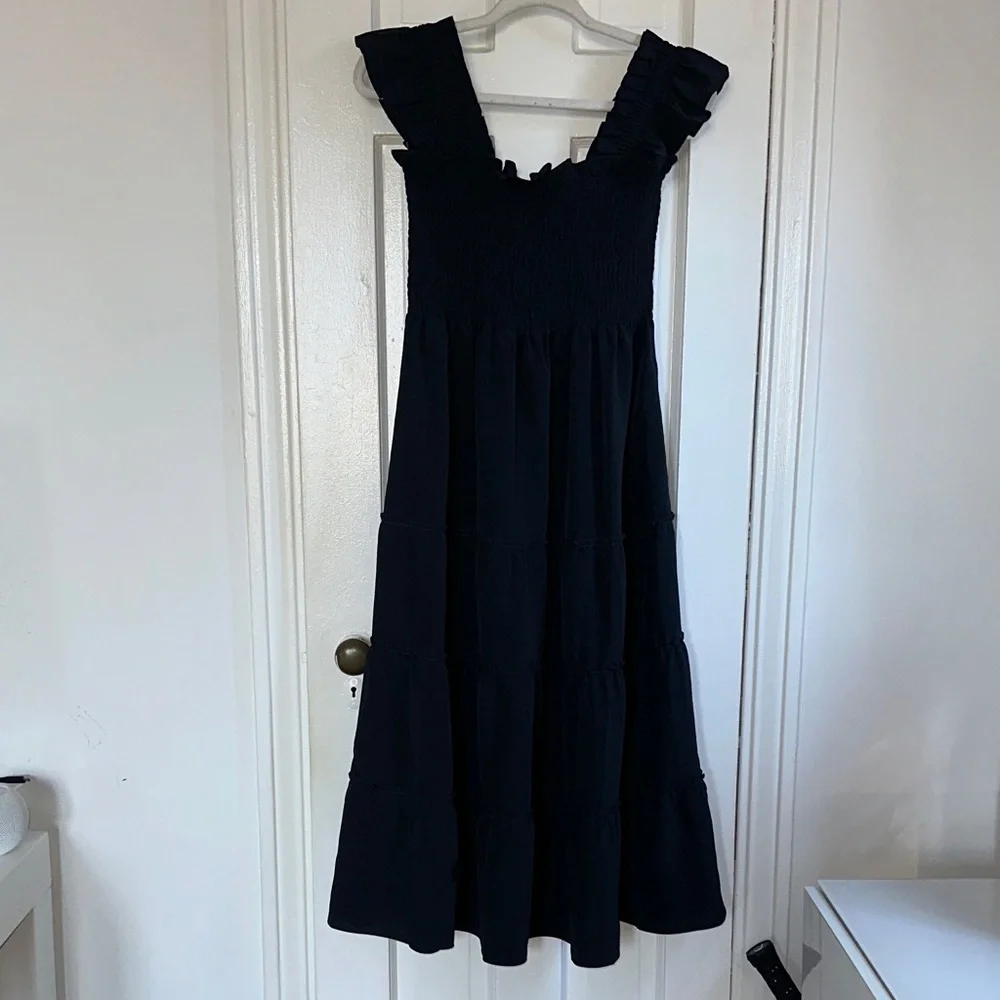 Hill House Home - The Ellie Crepe Nap Dress, Black Size Small - Picture 2 of 6